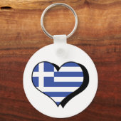 I Love Greece Sleutelhanger (Voorkant)