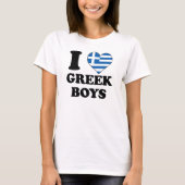 I love Greek Boys T-shirt (Voorkant)