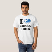 I love Greek Girls T-shirt (Voorkant volledig)