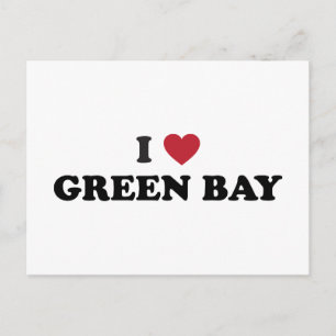 I Love Green Bay Wisconsin Briefkaart