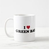 I Love Green Bay Wisconsin Koffiemok (Links)