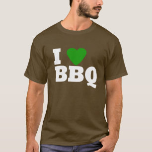 I Love Green BBQ T-shirt