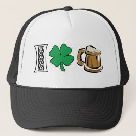 I Love Green Beer Gift Trucker Pet