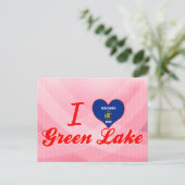 I Love Green Lake, Wisconsin Briefkaart (Staand voorkant)