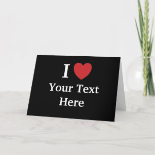 I Love Greetings Kaart - Tekst + bijschrift toevoe