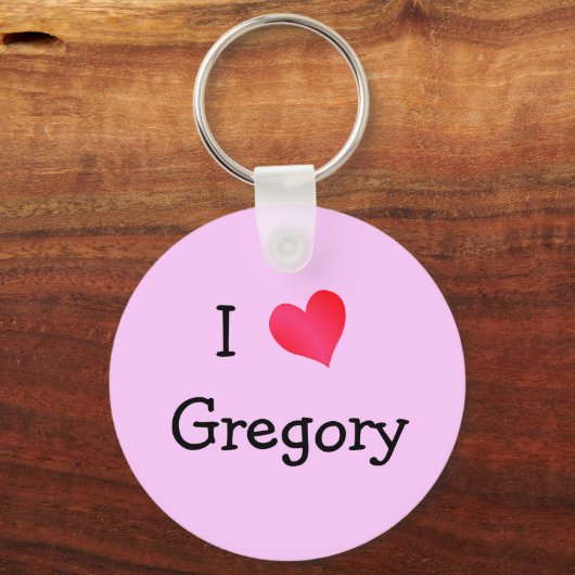 I Love Gregory Sleutelhanger (Voorkant)