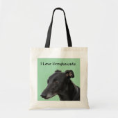 I Love Greyhounds Canvas Budget Canvas tas (Voorkant)