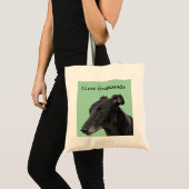 I Love Greyhounds Canvas Budget Canvas tas (Voorkant (product))