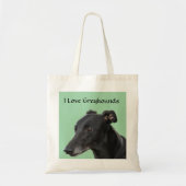 I Love Greyhounds Canvas Budget Canvas tas (Voorkant)