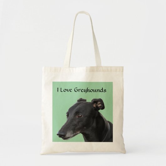 I Love Greyhounds Canvas Budget Canvas tas (Voorkant)