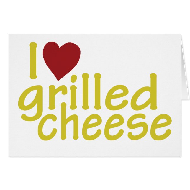 I Love Grilled Cheese (Voorkant Horizontaal)