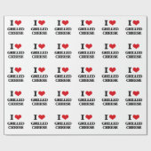 I Love Grilled Cheese Cadeaupapier (Vlak)