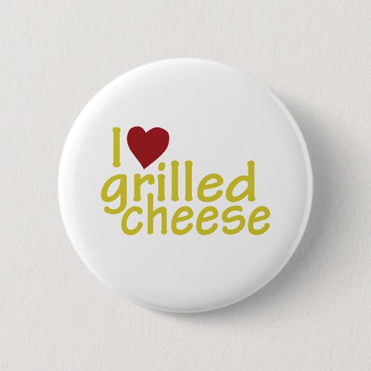 I Love Grilled Cheese Ronde Button 5,7 Cm (Voorkant)
