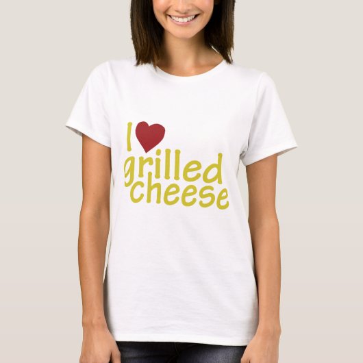 I Love Grilled Cheese T-shirt (Voorkant)