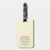 I Love Grits Bagagelabel (Achterkant verticaal)