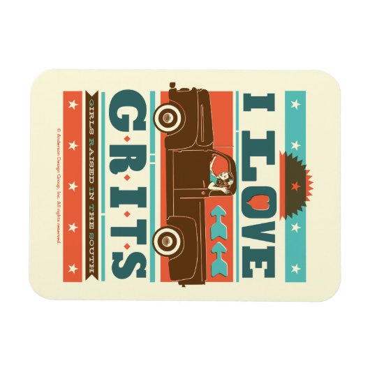 I Love Grits Magneet (Horizontaal)