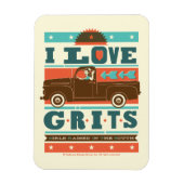 I Love Grits Magneet (Verticaal)