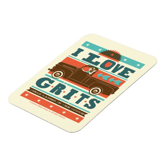 I Love Grits Magneet (Linkerzijde)