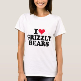 I Love Grizzly Beren T-shirt