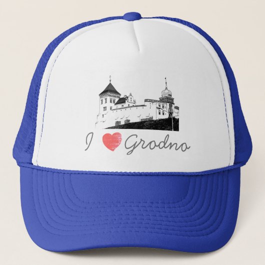 I Love Grodno Belarus Architecture Castle Trucker Pet (Voorkant)