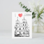 I Love Grodno Belarus Architecture Sketch Briefkaart (Staand voorkant)