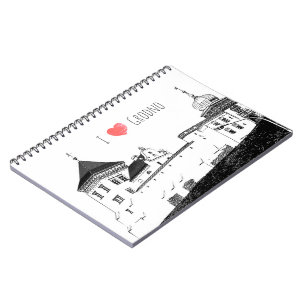 I Love Grodno Belarus Architecture Sketch Castle Notitieboek