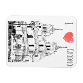 I Love Grodno Belarus Architecture Sketch Magneet (Horizontaal)
