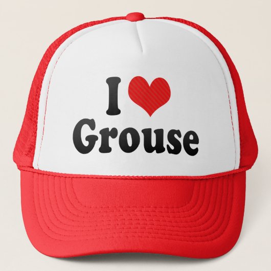 I Love Grouse Trucker Pet (Voorkant)