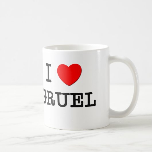 I Love Gruel Koffiemok (Rechts)