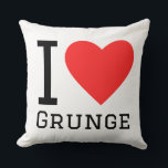 I love grunge kussen<br><div class="desc">I love grunge ,  for music and genre lovers</div>