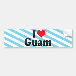 I Love Guam Bumpersticker