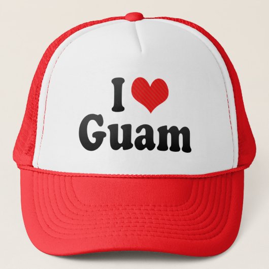 I Love Guam Trucker Pet (Voorkant)