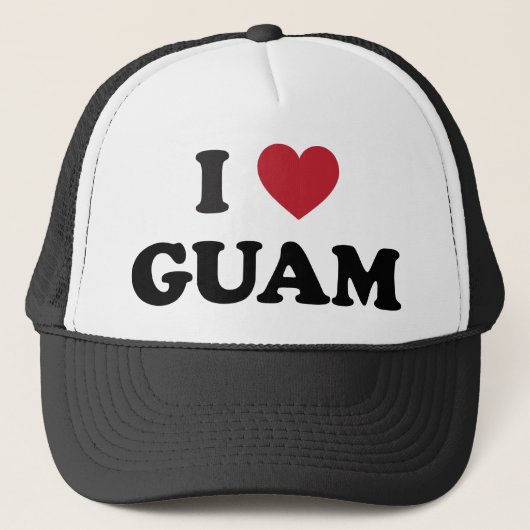 I Love Guam Trucker Pet (Voorkant)