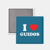 I Love Guidos Funny Italian American Quote  Magneet (Voorkant / Achterkant)