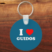 I Love Guidos Funny Italian American Quote  Sleutelhanger (Voorkant)