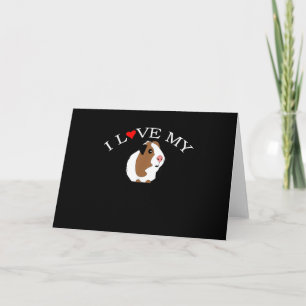 I Love Guinea Pig Guinea Pig Lovers Kaart