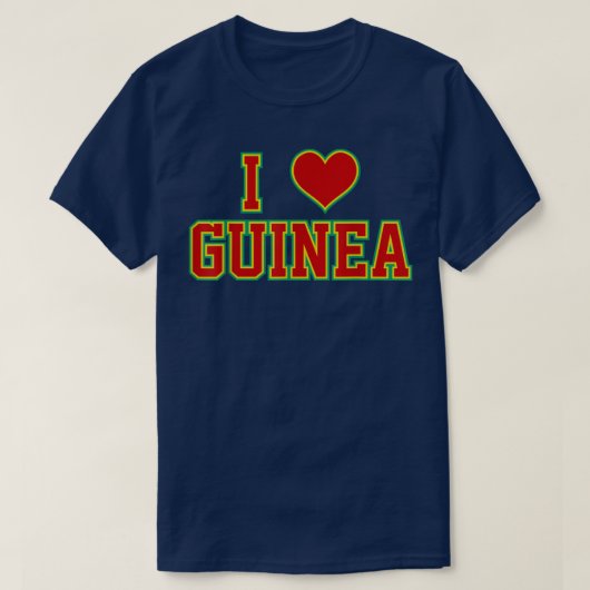 I Love Guinea T-shirt (Design voorkant)