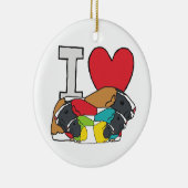 I Love Guinee Pigs Keramisch Ornament (Rechts)