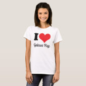 I Love Guinee Pigs Shirt (Voorkant volledig)