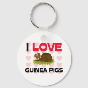 I Love Guinee Pigs Sleutelhanger