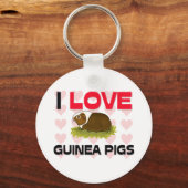 I Love Guinee Pigs Sleutelhanger (Voorkant)