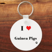 I Love Guinee Pigs Sleutelhanger (Voorkant)