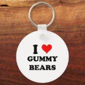 I Love Gummy Beren Sleutelhanger (Voorkant)