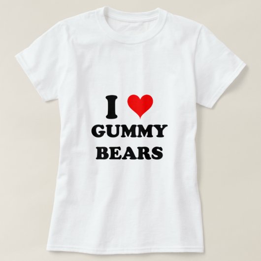I Love Gummy Beren T-shirt (Design voorkant)