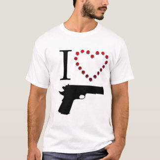 I LOVE GUN T-SHIRT