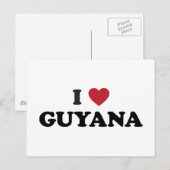 I Love Guyana Briefkaart (Voorkant / Achterkant)