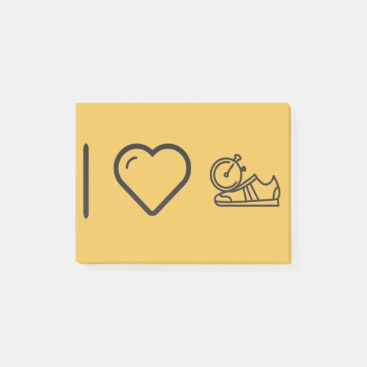 I Love Gymnast Shoes Post-it® Notes (Voorkant)