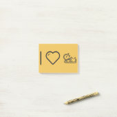 I Love Gymnast Shoes Post-it® Notes (Op bureau)