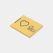 I Love Gymnast Shoes Post-it® Notes (Schuin)
