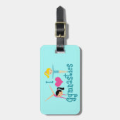I Love Gymnastics Bagagelabel (Voorkant verticaal)